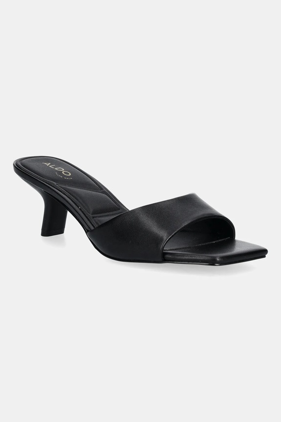Pantofle Aldo ENCHANTING sloupkový černá 13922360