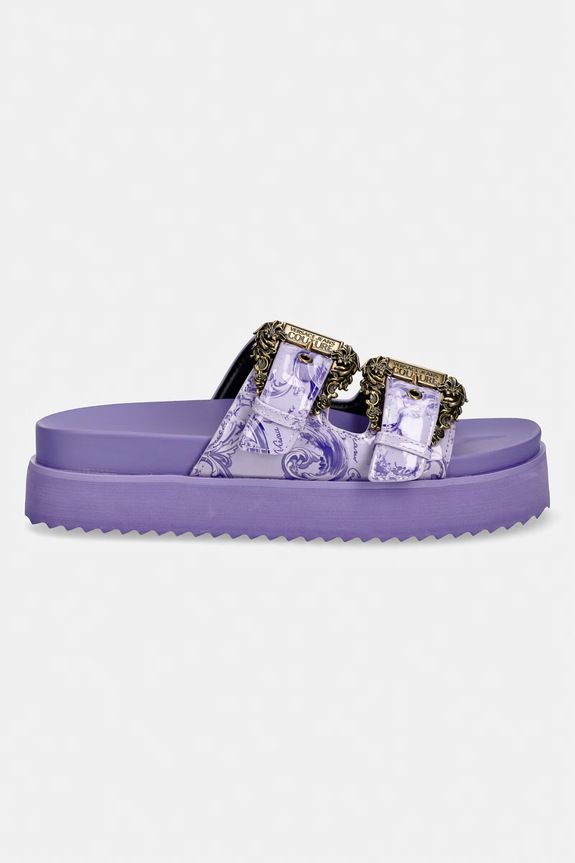 Dámske šľapky Versace Jeans Couture 80VA3SM1.ZS366.338 fialová SS26