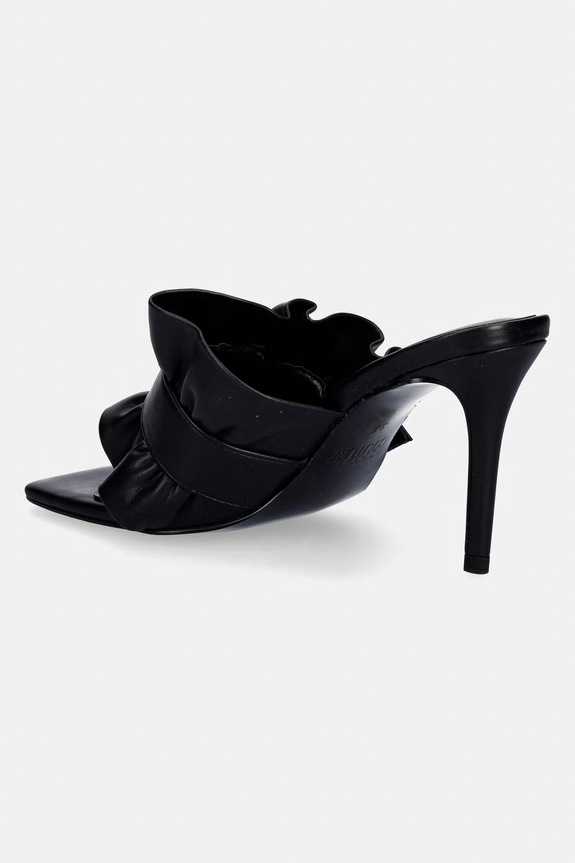 Încălțăminte Versace Jeans Couture papuci cu toc înalt de damă 80VA3S70.ZSS83.899 negru