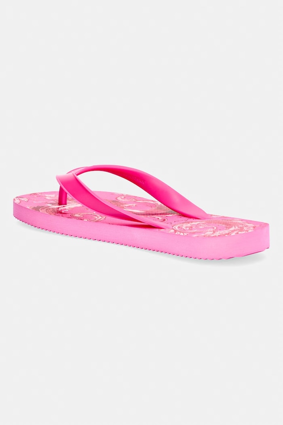 Obuwie Versace Jeans Couture japonki damskie 80VA3SQ7.ZSS80.499 różowy