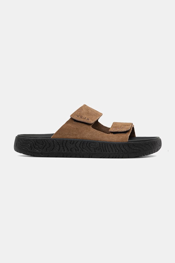 Παντόφλες σουέτ Veja ETNA SUEDE SA3220678A καφέ SS26