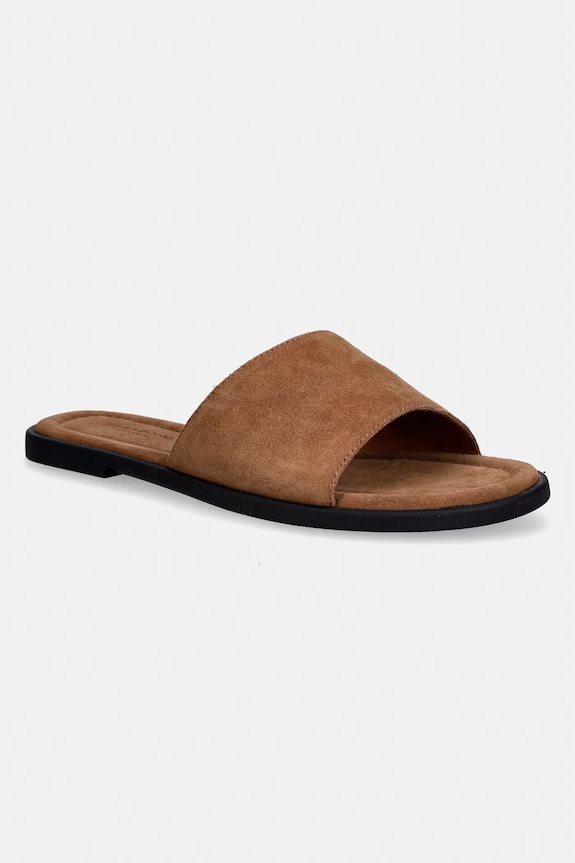 Vagabond Shoemakers шльопанці на пласкому підборі жіночі замшеві ZAIDA бежевий 6109.340.08