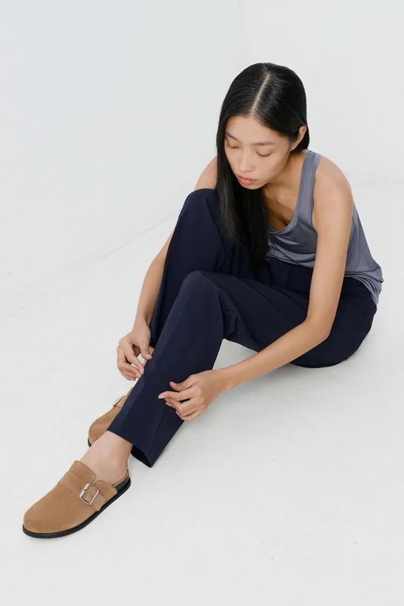 Vagabond Shoemakers papuci mocasini pentru femei, din piele întoarsă EFFIE 6122.040.08