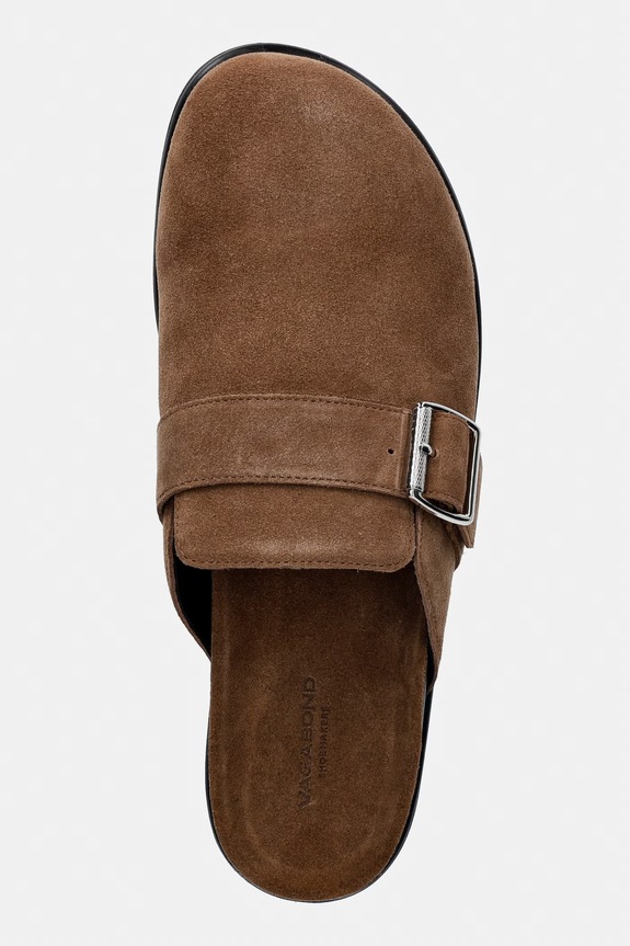 Vagabond Shoemakers klapki mules damskie zamszowe EFFIE brązowy 6122.040.08