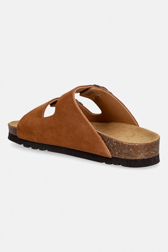 Παπούτσια Παντόφλες σουέτ Scholl JOSEPHINE F300501011 καφέ