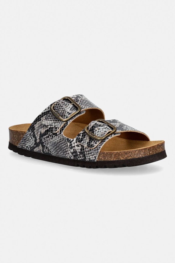Scholl papuci JOSEPHINE imitatie de piele gri F321711002