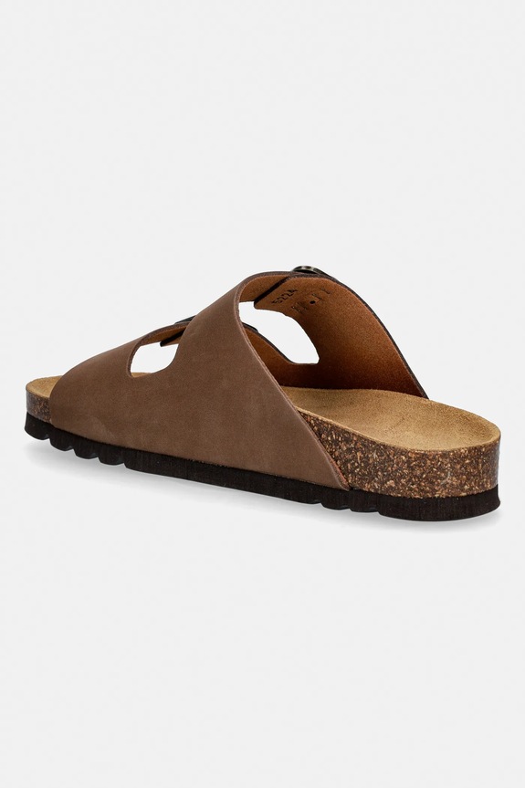 Παπούτσια Nubuck παντόφλες Scholl JOSEPHINE F321741035 καφέ