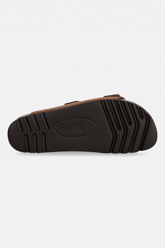 Nubuck παντόφλες Scholl JOSEPHINE F321741035 καφέ