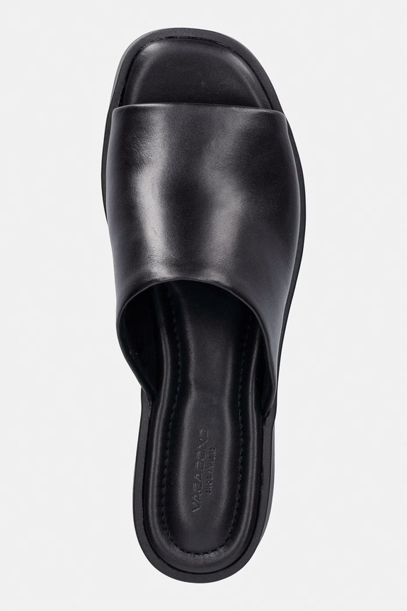 Vagabond Shoemakers natikače s platformom za žene od kože DANYA crna 6104.101.92