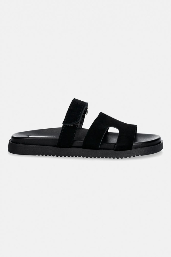Steve Madden papuci din piele Missile-E 11003504.015 negru SS26