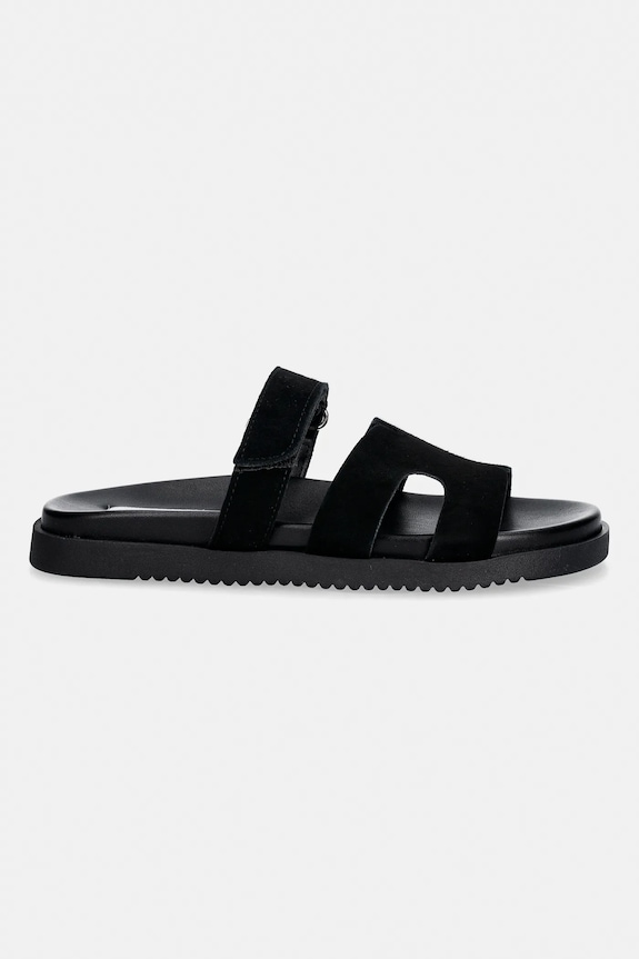 Steve Madden papuci din piele Missile-E 11003504.015 negru SS26