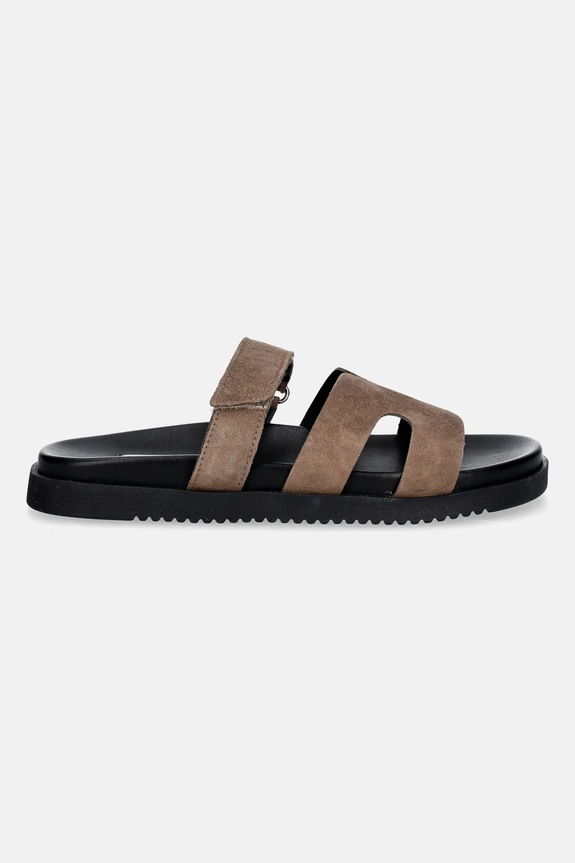 Steve Madden papuci din piele Missile-E 11003504.TPB verde SS26