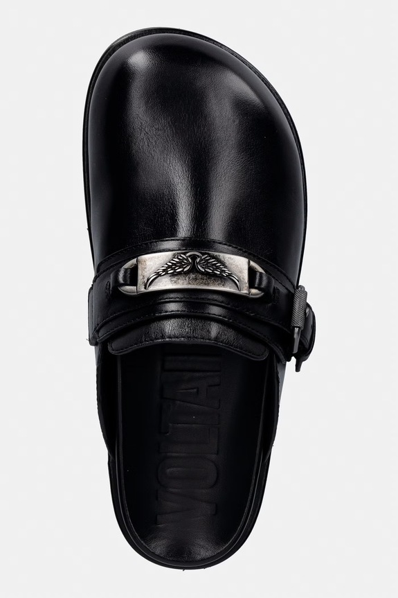 ZADIG&VOLTAIRE klapki skórzane Angie czarny SWCT02097