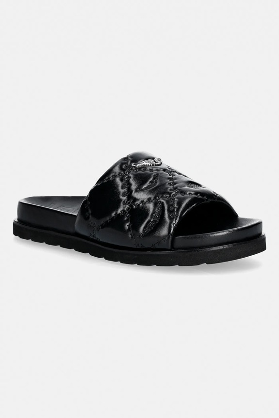 Kožené šľapky ZADIG&VOLTAIRE Teddy usňová koža čierna SWCT02119