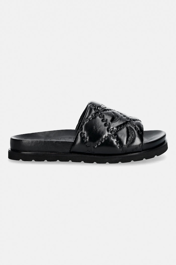 Kožené šľapky ZADIG&VOLTAIRE Teddy SWCT02119 čierna SS26