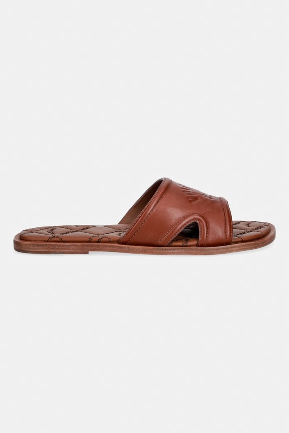 Kožne natikače ZADIG&VOLTAIRE Beach Mule SWCT02130 smeđa SS26