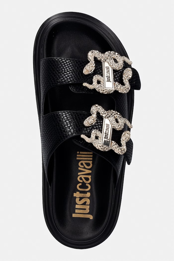 Παντόφλες Just Cavalli μαύρο 80RA3S91ZSE36899