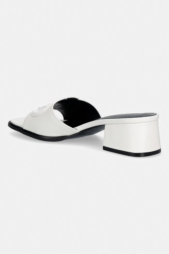 Încălțăminte Guess papuci pentru femei, din piele CERINNA FLJCNN.LEP03.WHITE bej