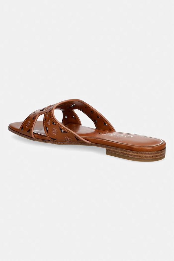 Παπούτσια Guess σαγιονάρες Γυναικεία CIESTA2 FLJCS2.LEA03.BROWN καφέ