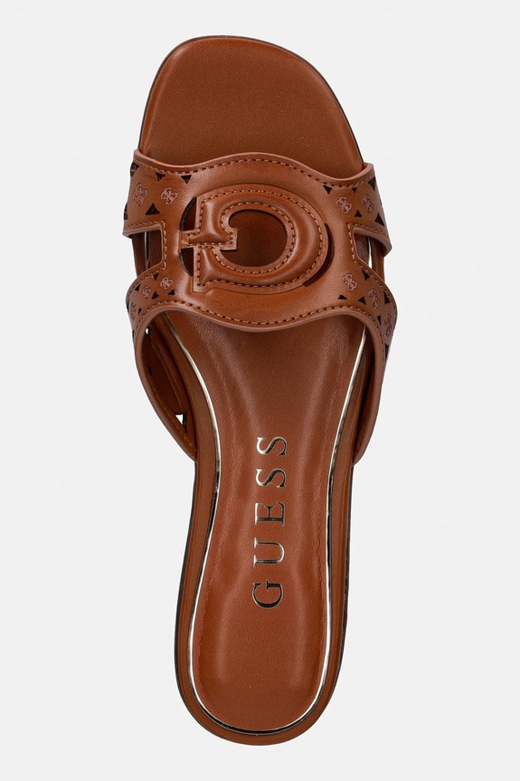 Guess σαγιονάρες Γυναικεία CIESTA2 καφέ FLJCS2.LEA03.BROWN