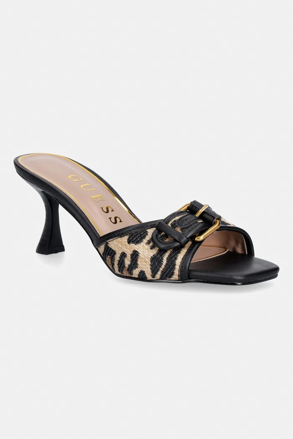 Guess papuci pentru femei DISTA2 negru FLJDI2.PEL03.BLKNA
