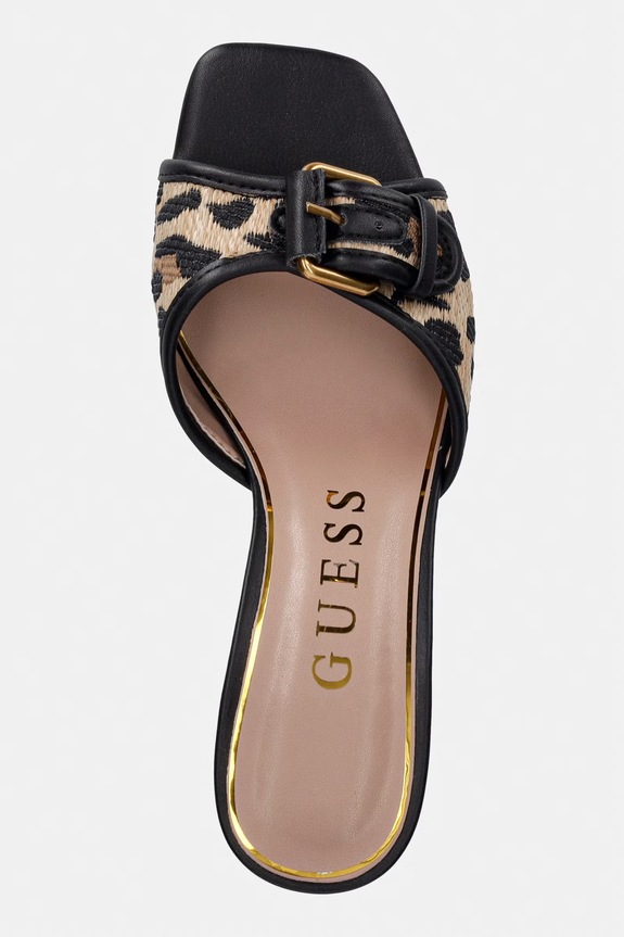 Guess papuci pentru femei DISTA2 negru FLJDI2.PEL03.BLKNA