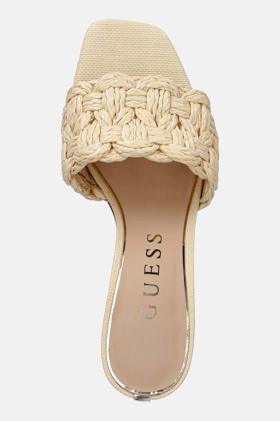 Guess klapki damskie DISSY beżowy FLJDSS.ELE03.NATU