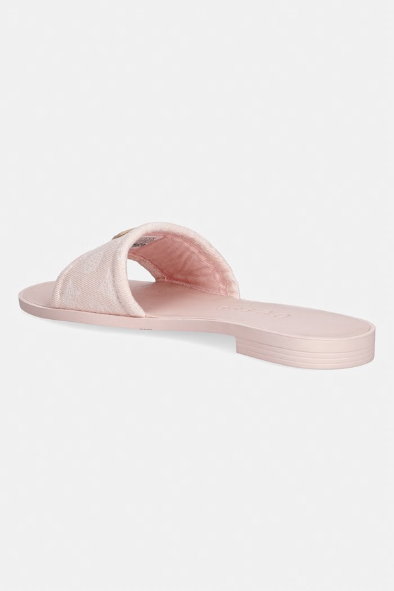 Încălțăminte Guess papuci cu vârf deschis pentru femei ELYSONE FLJELS.DEN03.PINK roz