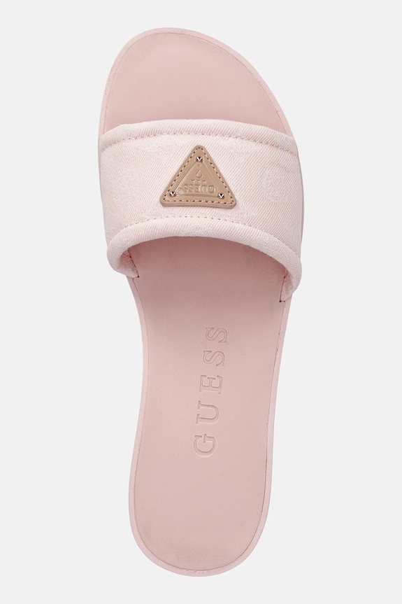 Guess papuci cu vârf deschis pentru femei ELYSONE roz FLJELS.DEN03.PINK