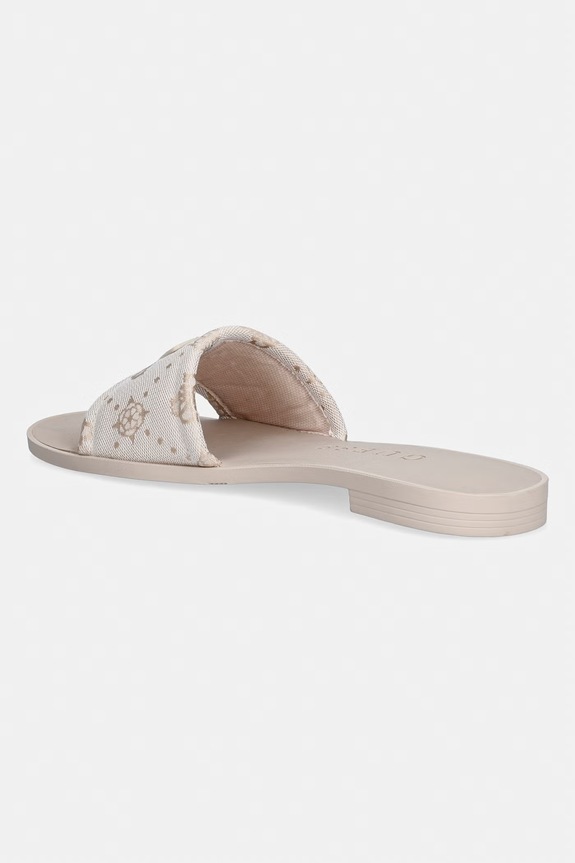 Încălțăminte Guess papuci cu vârf deschis pentru femei ELYSONE FLJELS.FAL03.CREAM bej