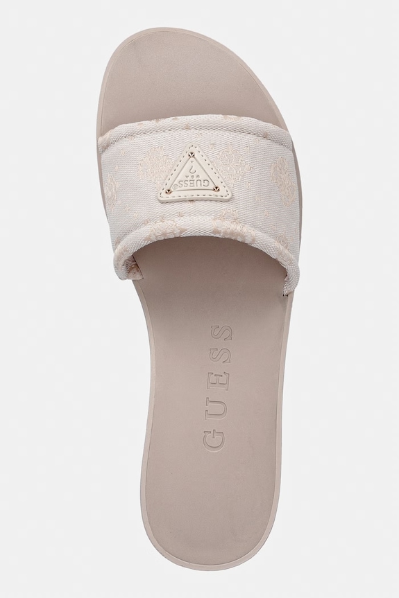 Guess papuci cu vârf deschis pentru femei ELYSONE bej FLJELS.FAL03.CREAM