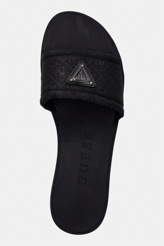 Guess papuci cu vârf deschis pentru femei ELYSONE negru FLJELS.FAP03.BLACK