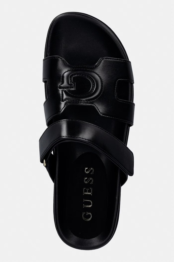 Guess na plochom podpätku dámske FASHIEY čierna FLJFAS.ELE03.BLACK