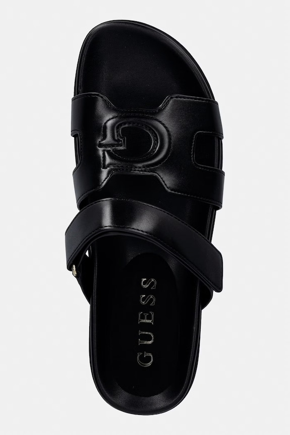 Guess na plochom podpätku dámske FASHIEY čierna FLJFAS.ELE03.BLACK