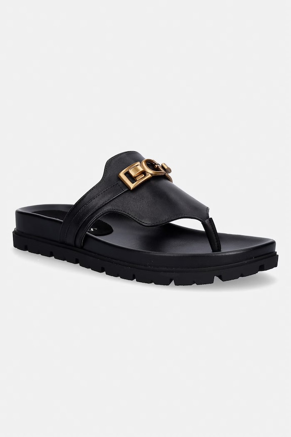 Guess tangapapucs női bőr FARRON fekete FLJFRR.LEA03.BLACK
