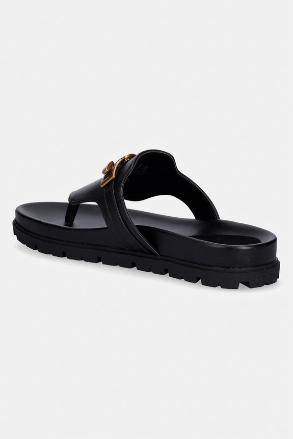 Cipők Guess tangapapucs női bőr FARRON FLJFRR.LEA03.BLACK fekete