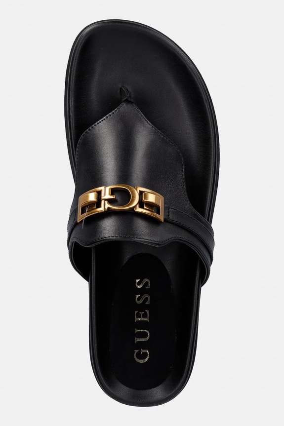 Guess tangapapucs női bőr FARRON fekete FLJFRR.LEA03.BLACK