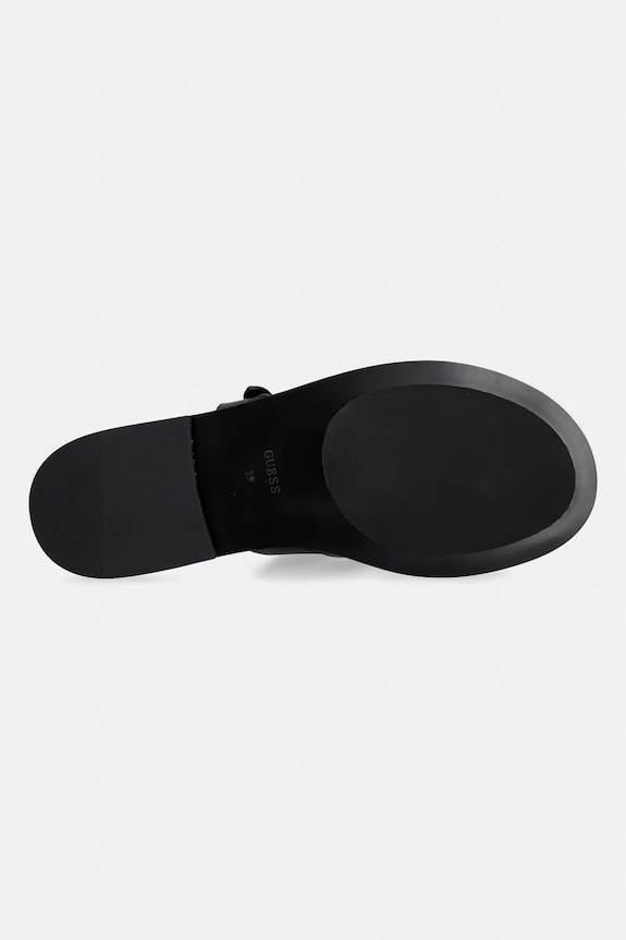 Guess σαγιονάρες Γυναικείες δερμάτινες GRAYDEN FLJGRY.LEA03.BLACK μαύρο