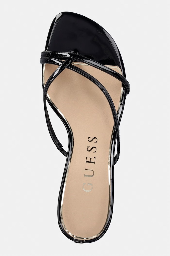 Guess papuci pentru femei GAZEY negru FLJGZY.PAF03.BLACK