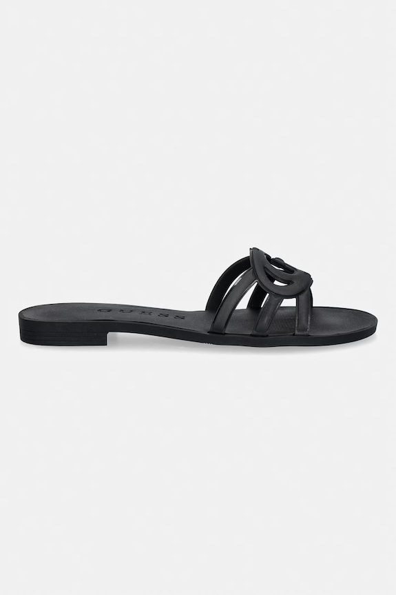 Guess papuci cu vârf deschis pentru femei ELYHO2 FLJHO2.ELE03.BLACK negru SS26