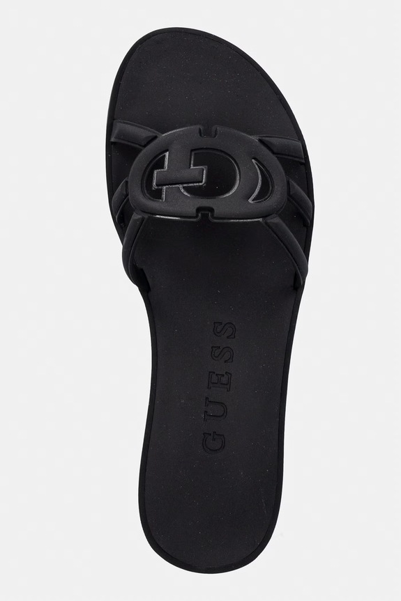 Guess papuci cu vârf deschis pentru femei ELYHO2 negru FLJHO2.ELE03.BLACK