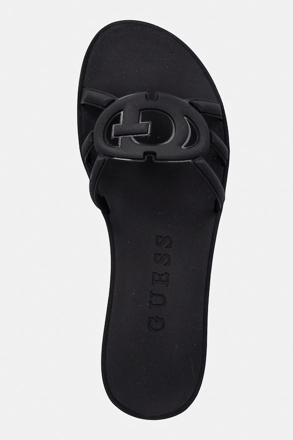 Guess papuci cu vârf deschis pentru femei ELYHO2 negru FLJHO2.ELE03.BLACK