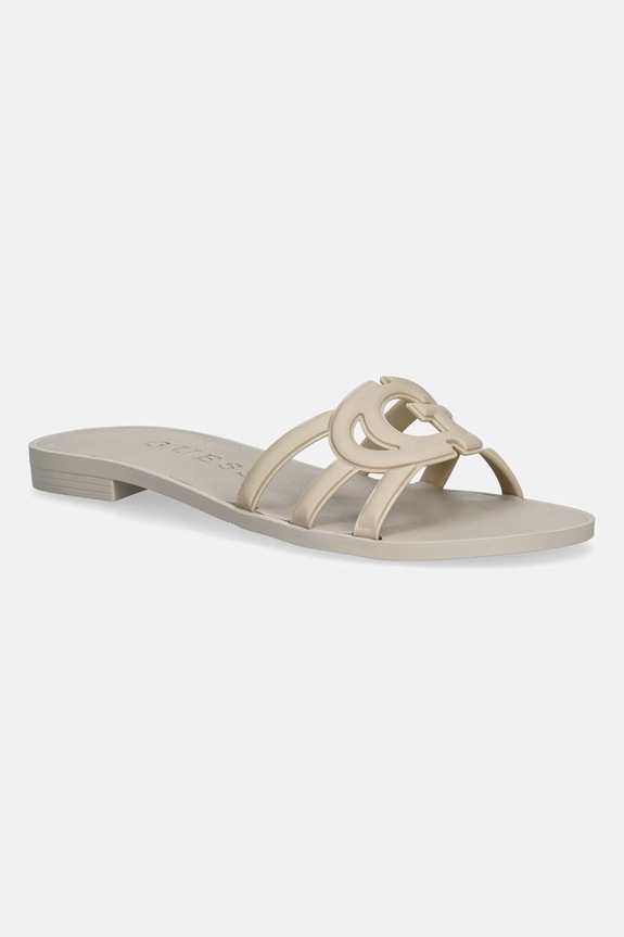 Guess klapki damskie ELYHO2 beżowy FLJHO2.ELE03.CREAM
