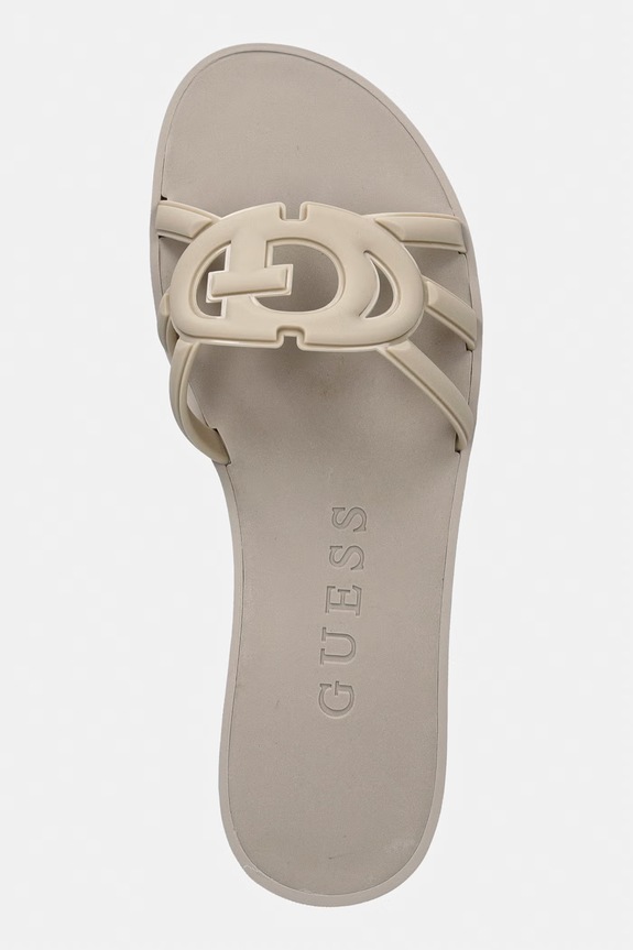 Guess klapki damskie ELYHO2 beżowy FLJHO2.ELE03.CREAM