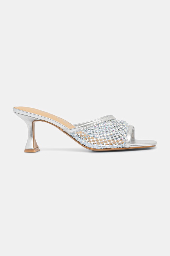 Guess natikače s visokom potpeticom za žene KEBBA2 FLJKB2.FAP03.BLUE srebrna SS26