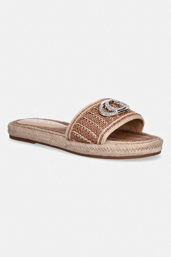 Guess klapki damskie KAYLIS beżowy FLJKLI.FAB03.NATU