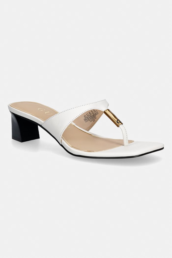 Guess női bőr tangapapucs YAIZA fehér FLJYZA.LEA03.WHITE