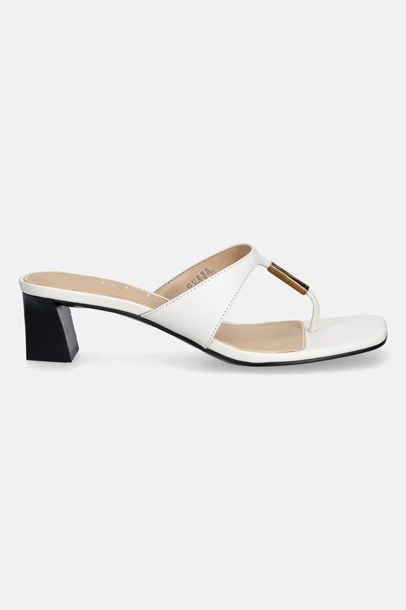 Guess női bőr tangapapucs YAIZA FLJYZA.LEA03.WHITE fehér SS26