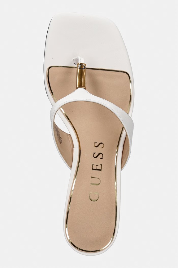 Guess női bőr tangapapucs YAIZA fehér FLJYZA.LEA03.WHITE