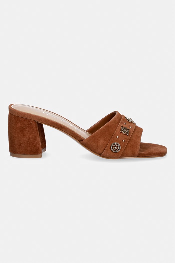 Guess női velúr papucs GAURI2 FLJGU2.SUE03.BROWN barna SS26